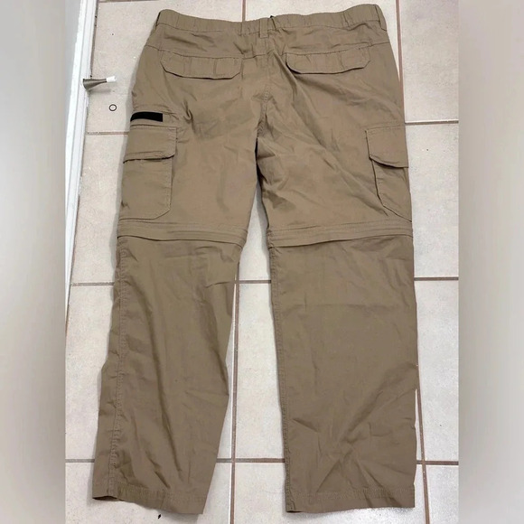 BC Clothing Mens Tan Hiking Nylon Convertible Pants Size XL - Picture 10 of 11